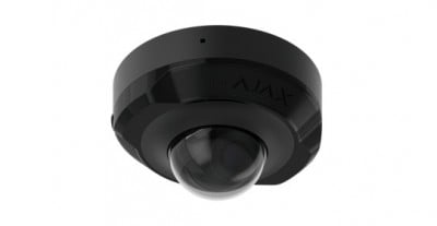 Ajax DomeCam Mini 8MP 4K μαύρη – IP κάμερα AI με Smart IR, True WDR και PoE
