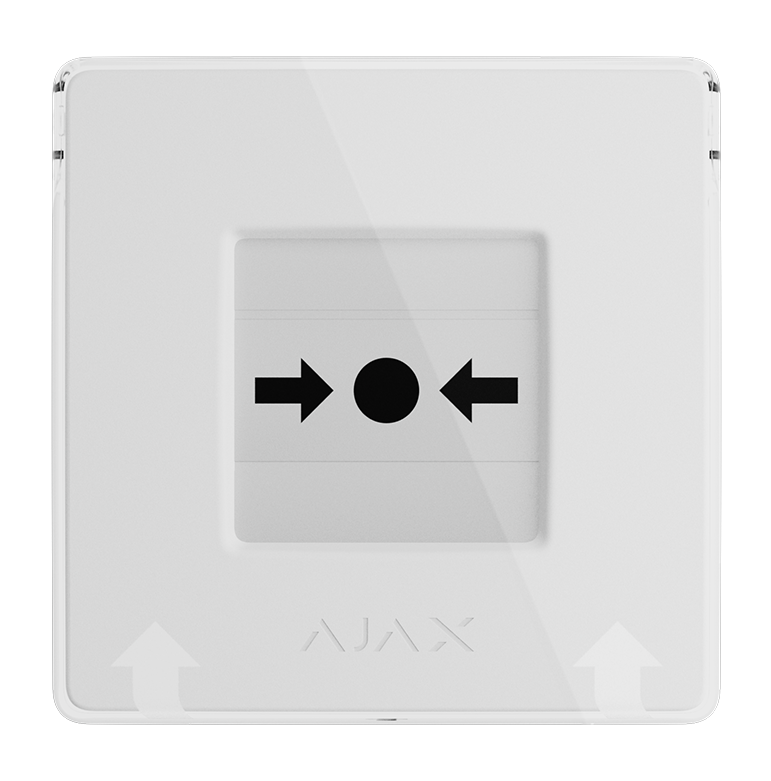 Ajax Manual Call Point Jeweller Λευκό – ασύρματο επαναφερόμενο κομβίο συναγερμού