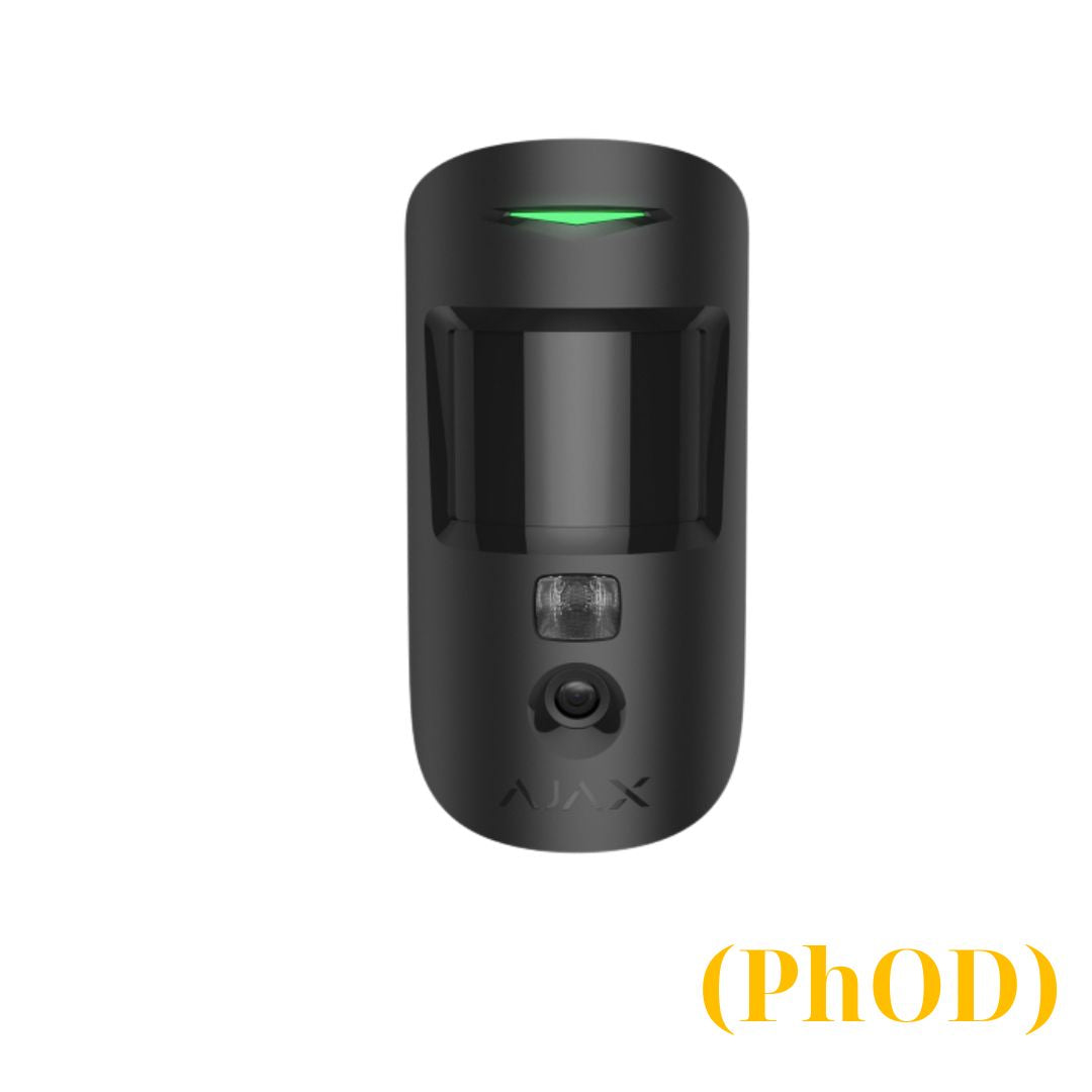 Ajax MotionCam (PhOD) Jeweller Μαύρο – Ανιχνευτής Κίνησης με Κάμερα Photo on Demand
