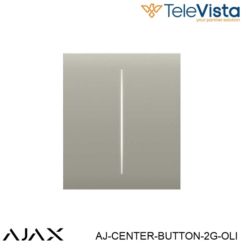 Ajax CenterButton (2-gang) [55] Olive – 52185.140.OL