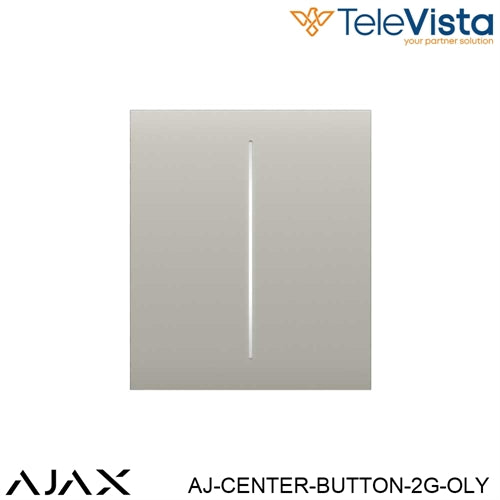 Ajax CenterButton (2-gang) [55] Oyster – 52186.140.OY