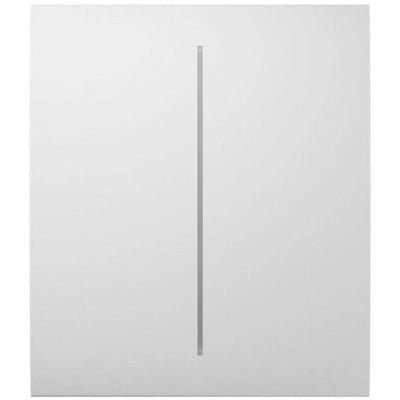 Ajax CenterButton 2-gang Vertical White
