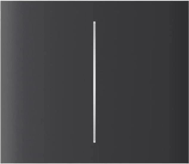Ajax CenterButton (2-gang) Vertical [55] Graphite – 83445.140.GP