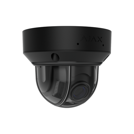 Ajax DomeCam HLVF 5MP μαύρη – varifocal IP κάμερα 2.8–12mm με Hybrid Light