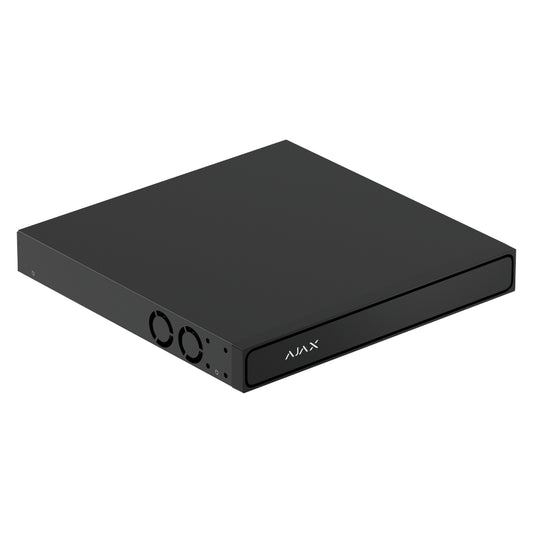 Ajax NVR H2D μαύρο – δικτυακό καταγραφικό 4K HDMI με δύο hot-swap HDD