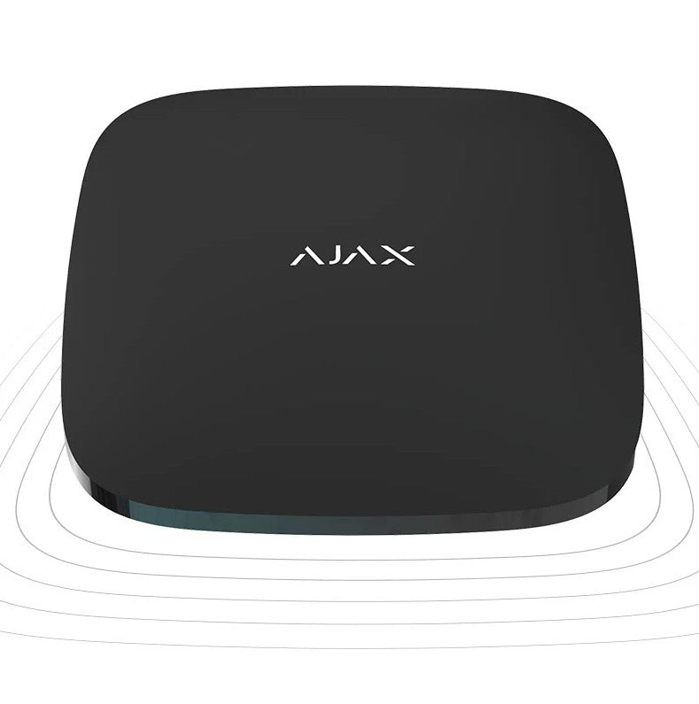Ajax ReX 2 Jeweller μαύρος ασύρματος επεκτατής εμβέλειας με Photo Verification