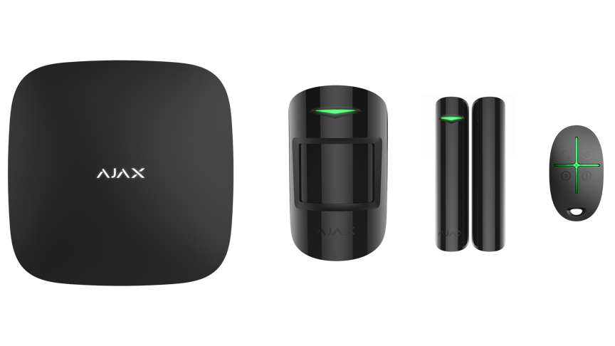 Ajax StarterKit Plus Μαύρο – Πλήρες Ασύρματο Σύστημα Συναγερμού