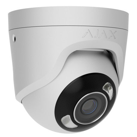 Ajax TurretCam HL 5MP λευκή – IP κάμερα AI με Hybrid Light, True WDR και PoE