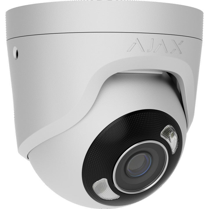 Ajax TurretCam HL 8MP 4K λευκή – IP κάμερα AI με Hybrid Light, True WDR και PoE