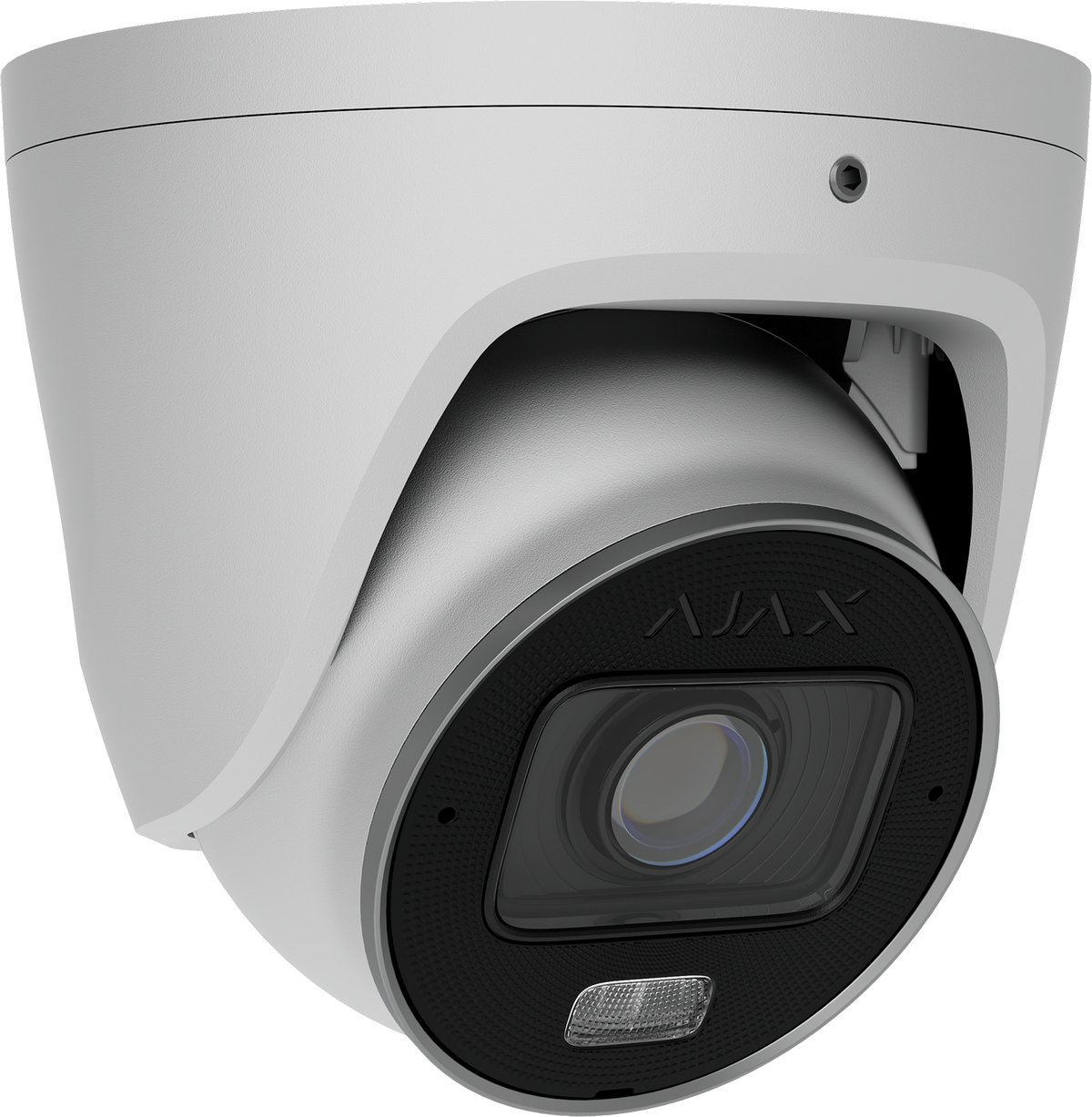 Ajax TurretCam HLVF 5MP λευκή – IP κάμερα AI varifocal 2.8–12mm με Hybrid Light και PoE