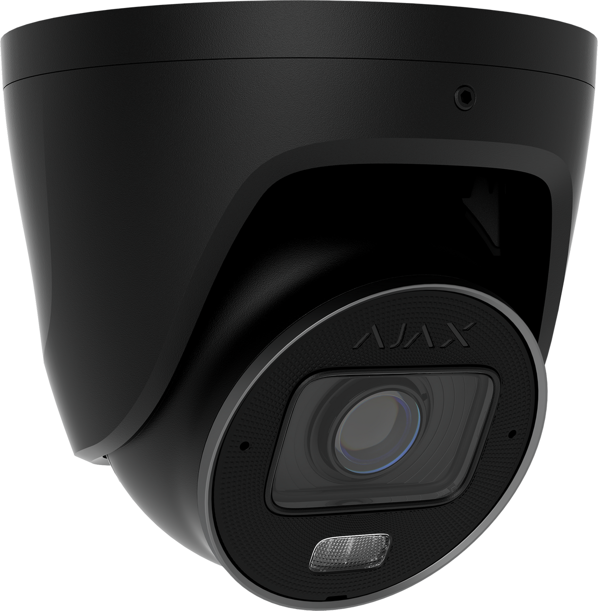 Ajax TurretCam HLVF 8MP 4K μαύρη – IP κάμερα AI varifocal 2.8–12mm με Hybrid Light και PoE