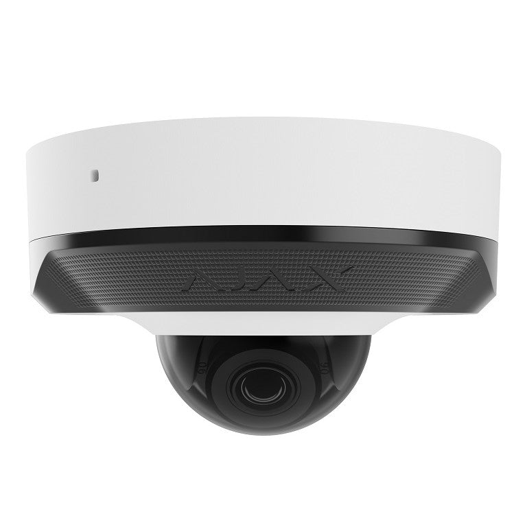 Ajax DomeCam Mini 8MP 4K White 2.8mm – IP κάμερα AI με Smart IR, True WDR και PoE