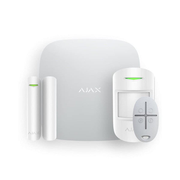 Ajax StarterKit 4G White – Hub 2 4G, MotionProtect, DoorProtect και SpaceControl