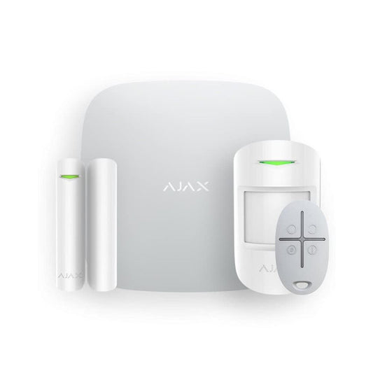 Ajax StarterKit 4G White – Hub 2 4G, MotionProtect, DoorProtect και SpaceControl